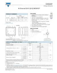 SIE822DF-T1-E3 Datasheet Cover