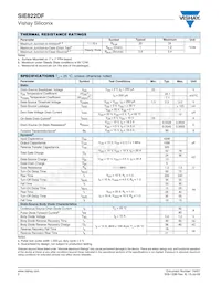 SIE822DF-T1-E3 Datasheet Page 2