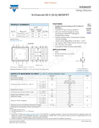 SIE882DF-T1-GE3 Datasheet Cover