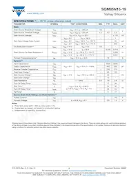 SQM85N15-19_GE3 Datasheet Pagina 2