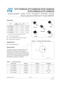 STB15NM65N Datasheet Cover