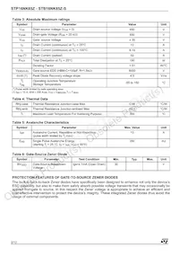 STB16NK65Z-S Datasheet Page 2
