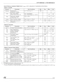 STB16NK65Z-S Datasheet Page 3