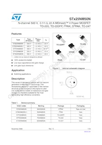 STB25NM50N Datasheet Cover