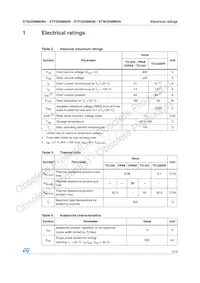 STB25NM60N-1 Datasheet Page 3
