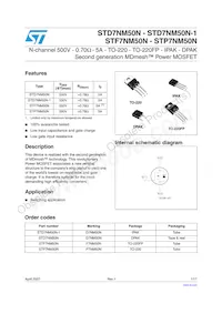 STD7NM50N Datasheet Copertura