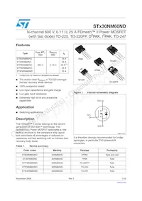 STF30NM60ND Datasheet Cover