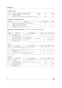 STN2NE10 Datasheet Page 2