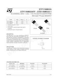 STP11NM60A Datasheet Cover