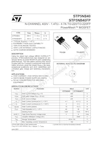 STP5NB40 Datenblatt Cover