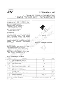 STP80NE03L-06 Datasheet Cover