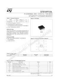 STS10PF30L Datasheet Cover