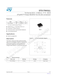 STS17NH3LL Datasheet Cover