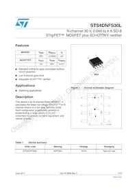 STS4DNFS30L Datasheet Cover