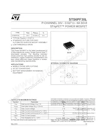 STS6PF30L Datasheet Cover