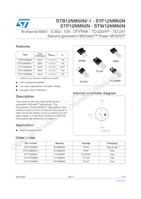 STW12NM60N Datasheet Cover