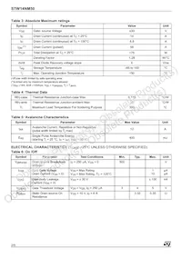 STW14NM50 Datasheet Page 2