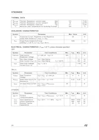 STW20NB50 Datasheet Page 2