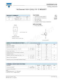 SUD25N15-52-T4-E3 Datasheet Cover