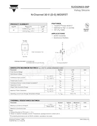SUD50N03-09P-E3 Datasheet Cover