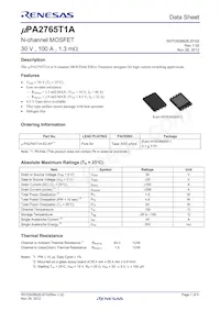 UPA2765T1A-E2-AY Datasheet Cover