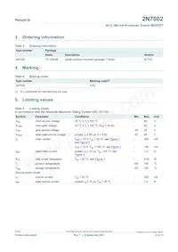 2N7002 Datasheet Page 2