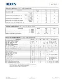 2N7002H-13 Datasheet Pagina 2