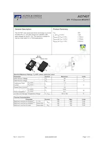 AO7407 Datenblatt Cover