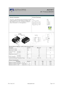 AO7411 Datenblatt Cover