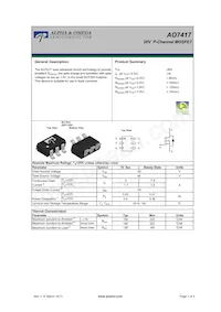 AO7417 Datasheet Cover