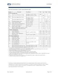 AOD5N50 Datasheet Page 2