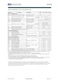 AOH3106 Datasheet Page 2