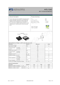 AOL1242 Datasheet Cover