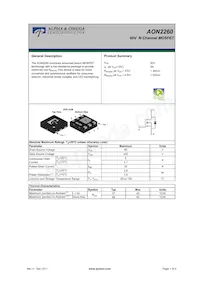 AON2260數據表 封面