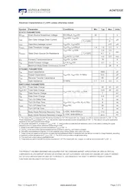 AON7532E Datasheet Page 2