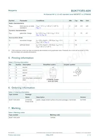 BUK7Y3R5-40HX Datasheet Page 2