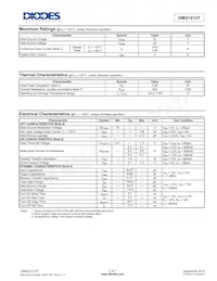DMG1012TQ-7 Datasheet Pagina 2