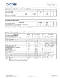 DMG1013UWQ-13 Datasheet Page 2