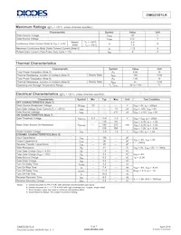 DMG2301LK-13 Datasheet Pagina 2