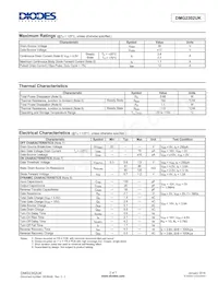 DMG2302UK-13 Datasheet Pagina 2
