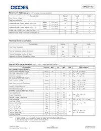 DMG301NU-7 Datasheet Page 2