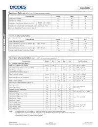 DMG3406L-13 Datasheet Page 2