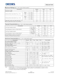 DMG3407SSN-7 Datasheet Pagina 2