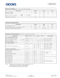 DMG3414UQ-7 Datasheet Page 2