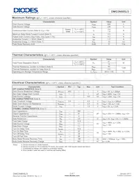 DMG3N60SJ3 Datasheet Page 2