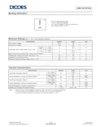 DMG7401SFGQ-13 Datasheet Page 2