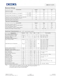 DMN1017UCP3-7 Datenblatt Seite 2