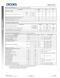 DMN1019UVT-13 Datasheet Page 2