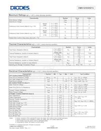 DMN10H099SFG-13 Datasheet Pagina 2