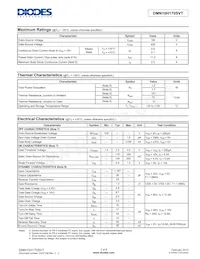 DMN10H170SVT-13 Datasheet Page 2